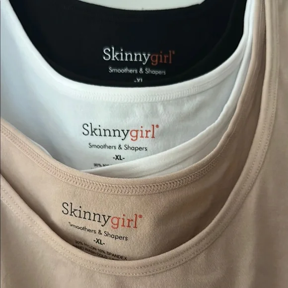 Skinnygirl Women's Tank Top Set of - Black, White, Tan - Picture 2 of 5